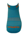 HAVEN Cycling ankle socks - SNAKE SILVER NEO 2PAK - blue/orange