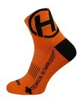 HAVEN Cyclingclassic socks - LITE SILVER NEO 2PAK - orange/black