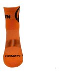 HAVEN Cyclingclassic socks - LITE SILVER NEO 2PAK - orange/black