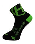 HAVEN Cyclingclassic socks - LITE SILVER NEO 2PAK - black/green