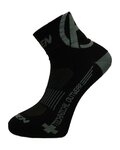 HAVEN Cyclingclassic socks - LITE SILVER NEO 2PAK - black/grey