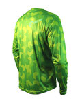 HAVEN Cycling summer long sleeve jersey - CUBES NEO LONG - green