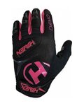 HAVEN Cycling long-finger gloves - DEMO LONG - black/pink