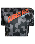 HAVEN Cycling short sleeve jersey - CUBES NEO SHORT - black/red