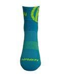 HAVEN Cyclingclassic socks - LITE SILVER NEO 2PAK - blue/yellow