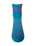 HAVEN Cyclingclassic socks - LITE SILVER NEO 2PAK - blue/pink
