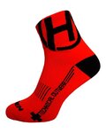 HAVEN Cyclingclassic socks - LITE SILVER NEO 2PAK - red/black