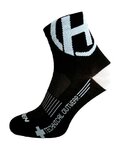 HAVEN Cyclingclassic socks - LITE SILVER NEO 2PAK - black/white