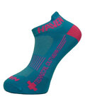 HAVEN Cycling ankle socks - SNAKE SILVER NEO 2PAK - blue/pink