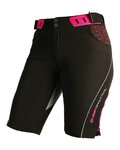 HAVEN Cycling shorts without bib - SINGLETRAIL WMS - black/pink