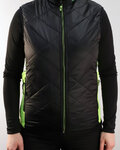 HAVEN Cycling gilet - THERMAL - black/yellow