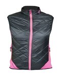 HAVEN Cycling gilet - THERMAL - black/pink