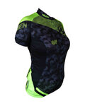 HAVEN Cycling short sleeve jersey - SINGLETRAIL WOMEN - black/green