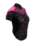 HAVEN Cycling short sleeve jersey - SINGLETRAIL WOMEN - black/pink