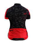 HAVEN Cycling short sleeve jersey - SINGLETRAIL WOMEN - black/red