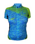 HAVEN Cycling short sleeve jersey - SINGLETRAIL WOMEN - blue/green