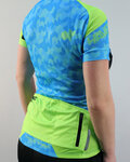 HAVEN Cycling short sleeve jersey - SINGLETRAIL WOMEN - blue/green