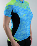 HAVEN Cycling short sleeve jersey - SINGLETRAIL WOMEN - blue/green