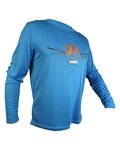 HAVEN Cycling summer long sleeve jersey - NAVAHO II LONG - blue/orange