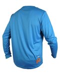 HAVEN Cycling summer long sleeve jersey - NAVAHO II LONG - blue/orange