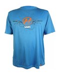 HAVEN Cycling short sleeve jersey - NAVAHO II SHORT - blue/orange