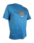 HAVEN Cycling short sleeve jersey - NAVAHO II SHORT - blue/orange