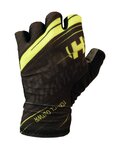 HAVEN Cycling fingerless gloves - PENNUTO SHORT - black/green