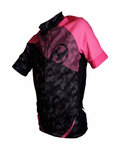 HAVEN Cycling short sleeve jersey - SINGLETRAIL KID - black/pink