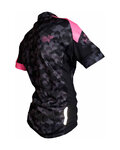 HAVEN Cycling short sleeve jersey - SINGLETRAIL KID - black/pink