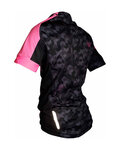 HAVEN Cycling short sleeve jersey - SINGLETRAIL KID - black/pink