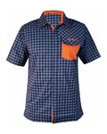 HAVEN shirt - AGNESS SLIMFIT - blue/orange