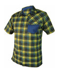 HAVEN shirt - AGNESS SLIMFIT - blue/yellow