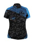 HAVEN Cycling short sleeve jersey - SINGLETRAIL WOMEN - black/blue