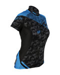 HAVEN Cycling short sleeve jersey - SINGLETRAIL WOMEN - black/blue