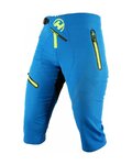 HAVEN Cycling shorts without bib - 3/4 ENERGY THREEQ - blue/yellow