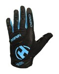HAVEN Cycling long-finger gloves - DEMO LONG - black/blue