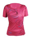 HAVEN Cycling short sleeve jersey - ENERGY CRAZY SHORT - pink