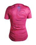 HAVEN Cycling short sleeve jersey - ENERGY CRAZY SHORT - pink