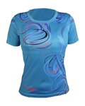 HAVEN Cycling short sleeve jersey - ENERGY CRAZY SHORT - blue