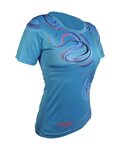 HAVEN Cycling short sleeve jersey - ENERGY CRAZY SHORT - blue