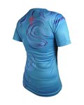 HAVEN Cycling short sleeve jersey - ENERGY CRAZY SHORT - blue