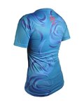 HAVEN Cycling short sleeve jersey - ENERGY CRAZY SHORT - blue