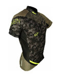HAVEN Cycling short sleeve jersey - SINGLETRAIL - green/yellow