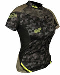 HAVEN Cycling short sleeve jersey - SINGLETRAIL WOMEN - green/yellow