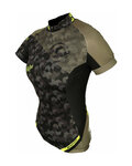 HAVEN Cycling short sleeve jersey - SINGLETRAIL WOMEN - green/yellow