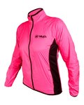 HAVEN Cycling windproof jacket - FEATHERLITE - pink/black