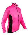 HAVEN Cycling windproof jacket - FEATHERLITE - pink/black