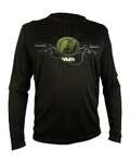 HAVEN Cycling summer long sleeve jersey - NAVAHO II LONG - black/green