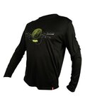 HAVEN Cycling summer long sleeve jersey - NAVAHO II LONG - black/green