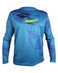 HAVEN Cycling summer long sleeve jersey - ENERGIZER CRAZY LONG - blue